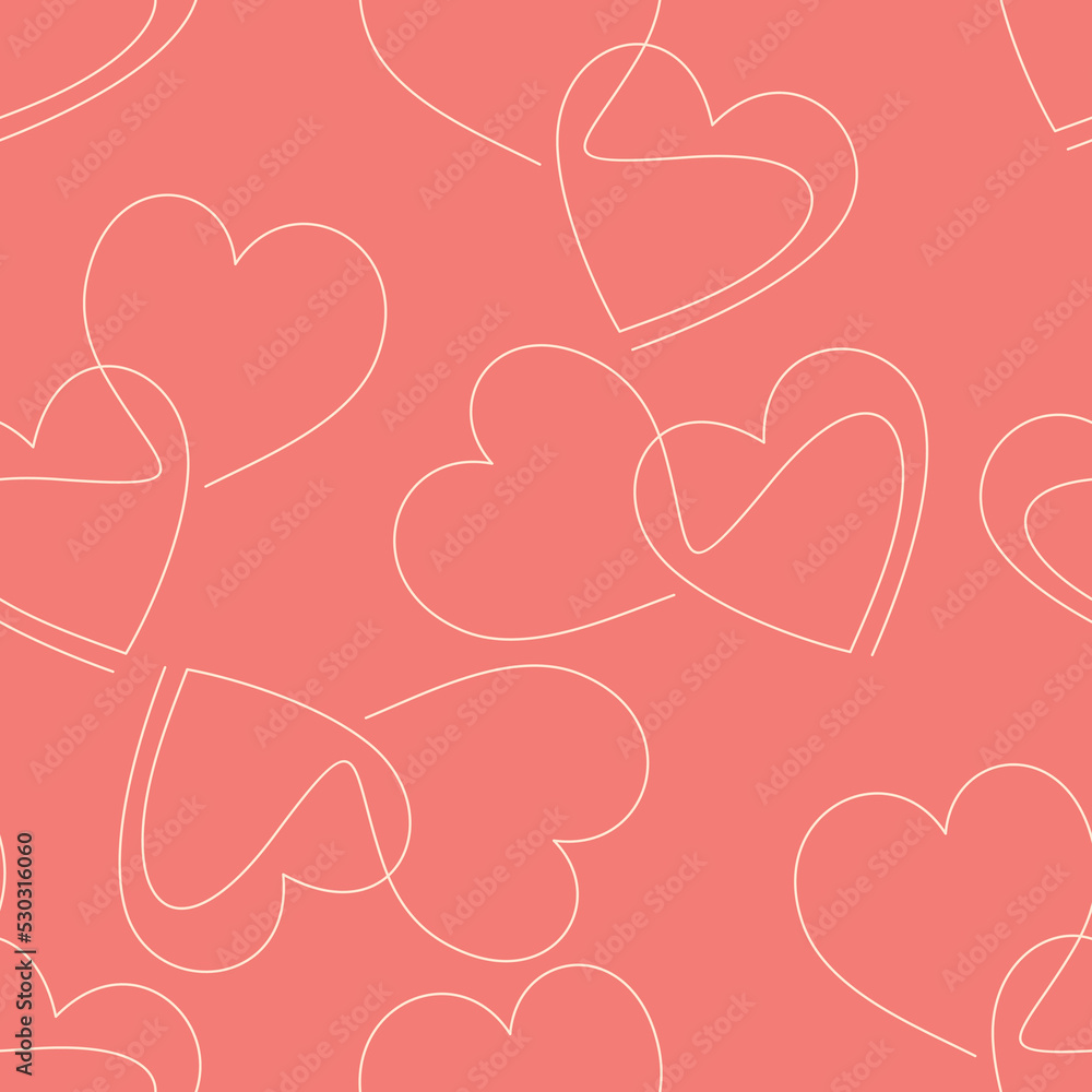 Poster abstract seamless pattern of hearts background. image for a poster or cover. vector illustration. re