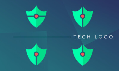 Shield Tech Logo Modern 