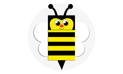 Paper cut bee