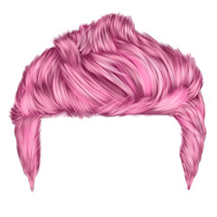 Pink hairstyle 