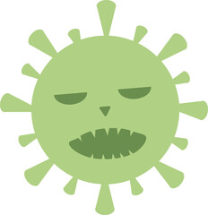 isolated corona virus on white background