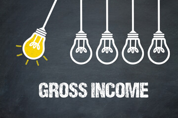 Fototapeta premium Gross income