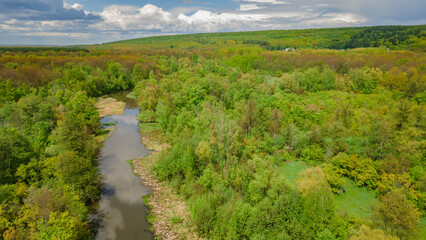 aerial photography of rural nature