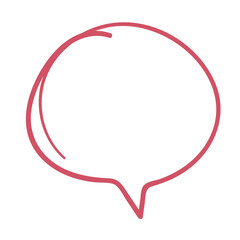 Hand drawn doodle icons - speech bubble