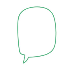 Hand drawn doodle icons -  speech bubble