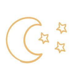 Hand drawn doodle icons - night