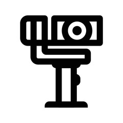 gimbal icon, outline style, editable vector