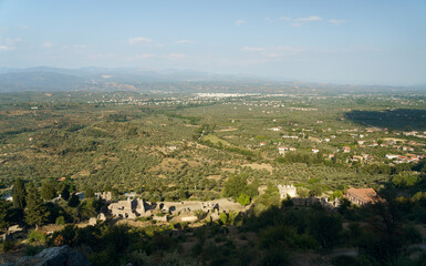 View from above at Mystras
