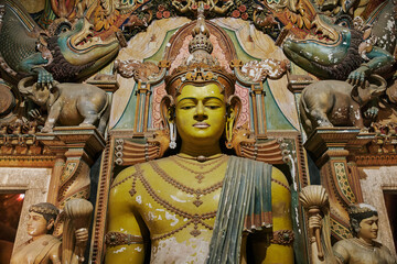 Fototapeta premium A large Buddhist statue in Sri Lanka. High quality photo