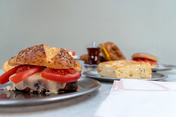 quick snacks for breakfast, selective focus