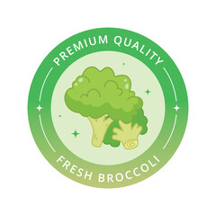 Broccoli Vegetable Sticker Illustration