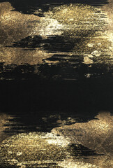 高級感のある金箔の和風背景テクスチャ