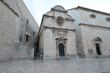 Fototapeta premium A church in the old town of Dubrovnik.