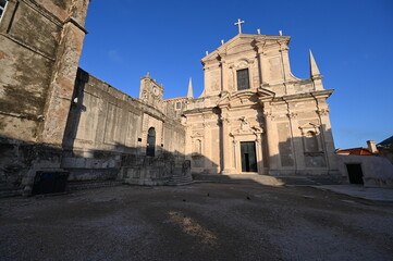Fototapeta premium A catholic church in the old town of Dubrovnik.