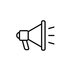 Megaphone icon isolated on white background