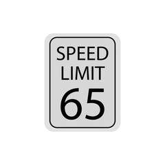 a vector in the form of a speed limit symbol on the road