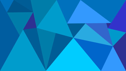 This an impressive background with triangles on a different blue tones.