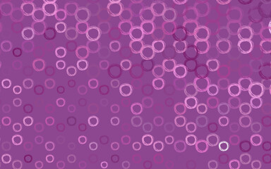 Light Pink vector pattern with spheres.