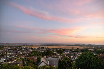 view over braunton, north devon