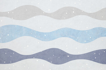 Japanese paper texture background with modern wave pattern.  Japanese "Washi" paper with abstract grunge pattern.