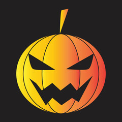 Halloween sticker illustration with flat design style