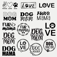 Obraz premium Dog lover designs bundle.
