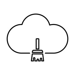 Cloud Cleanup Icon