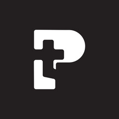 Obraz premium Initial letter pt logo template design Vector , logo letter pt combination , logo letter pt 