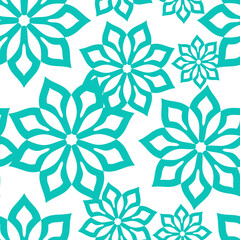 Vector. Perforated bright patterns Papel Picado pattern on a colored background. Hispanic Heritage Month. Polygonal seamless pattern for web banner, poster, cover, splash, social network.