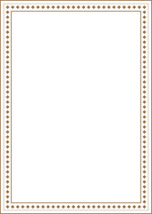 Document border illustration background template in classic, luxury, retro, vintage, royal style.