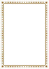 Document border illustration background template in classic, luxury, retro, vintage, royal style.