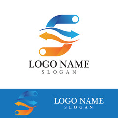 Business corporate S letter logo