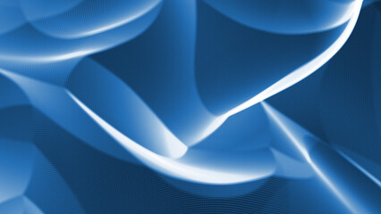 Abstract wavy background 3D illustration