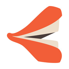 Open mouth in profile. Lips and teeth. Illustration on a transparent background.