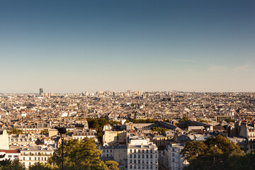 The city of Paris from its highest point in Montmartre, Paris