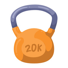 fitness kettlebell icon