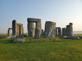 Stonehenge Sky Natural landscape Megalith Grass Plain