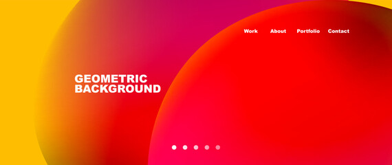 Liquid shapes with flowing gradient colors. Round elements and circles. Vector illustration for wallpaper, banner, background, leaflet, catalog, cover, flyer