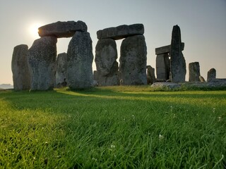 Naklejka premium Stonehenge Stonehenge Sky Plant Natural landscape Megalith