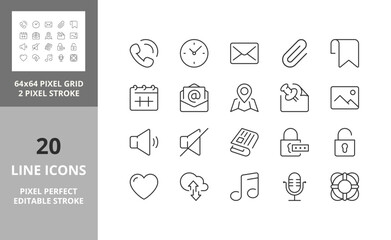 user interface icons 64px and 256px editable vector set 2/4