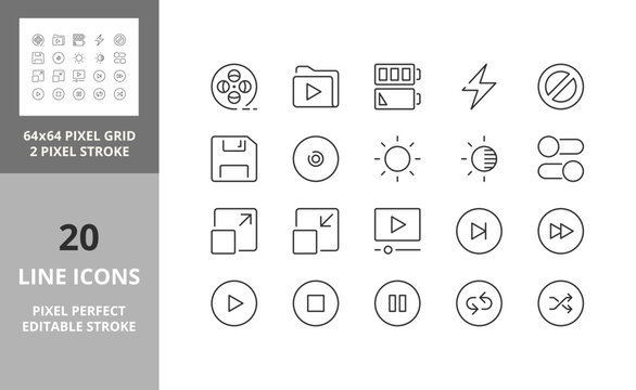 user interface icons 64px and 256px editable vector set 4/4