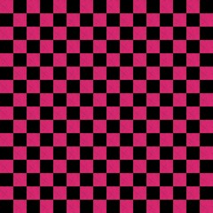 Black and Pink Checkered Pattern, Pink Check Pattern, Brush Pattern.