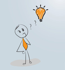 solution issue icon with cartoon design