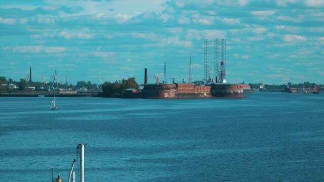 View of the sea fort near the port