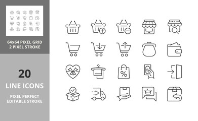 shopping icons 64px and 256px editable vector set 3/3