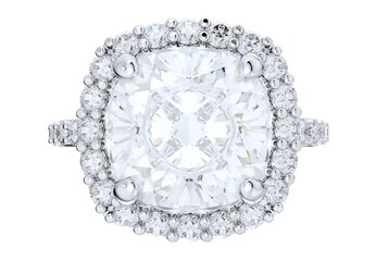 Jewelry Diamond Engagement Ring For Women, 3D Rendering