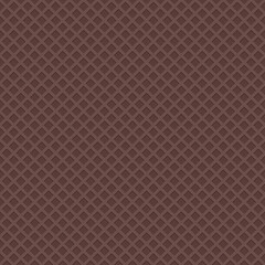 Fototapeta premium Chocolate waffle background. Vector seamless pattern.