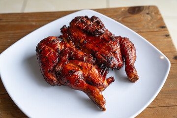 Ayam bakar is a indonesian dish, Ayam bakar literally means 