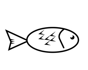 fish line art