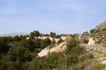 Sunset at the reservoir of the Amatorio River near Orcheta